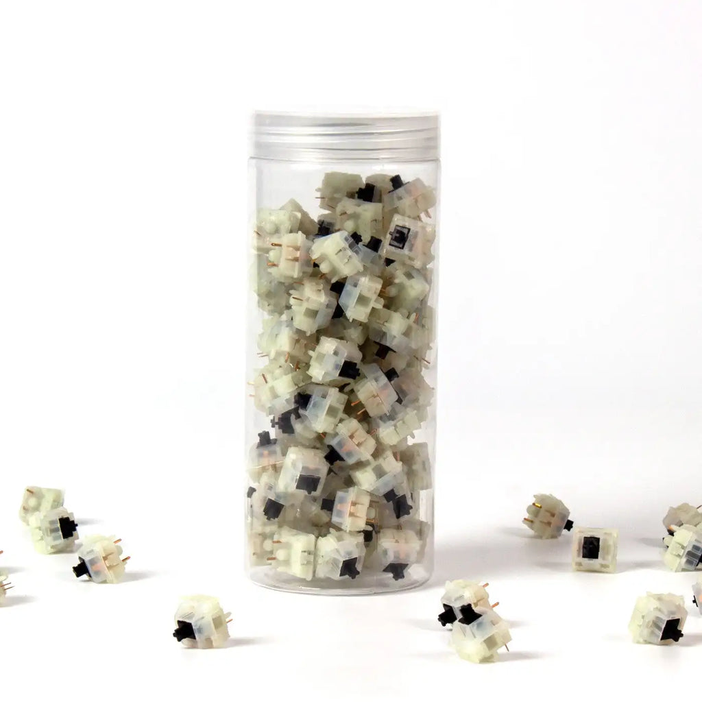 QuanGear Gateron Milky Switch 110 Pcs for Mechanical Keyboard