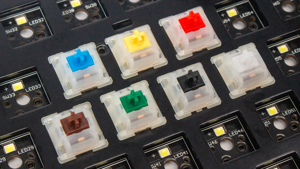 QuanGear Gateron Milky Switch 110 Pcs for Mechanical Keyboard