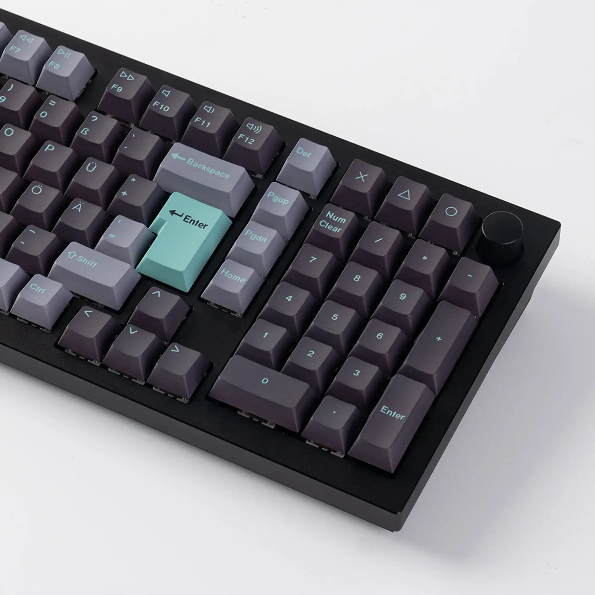 QuanGear ISO Cherry Profile PBT Keycap Set Hacker Mint