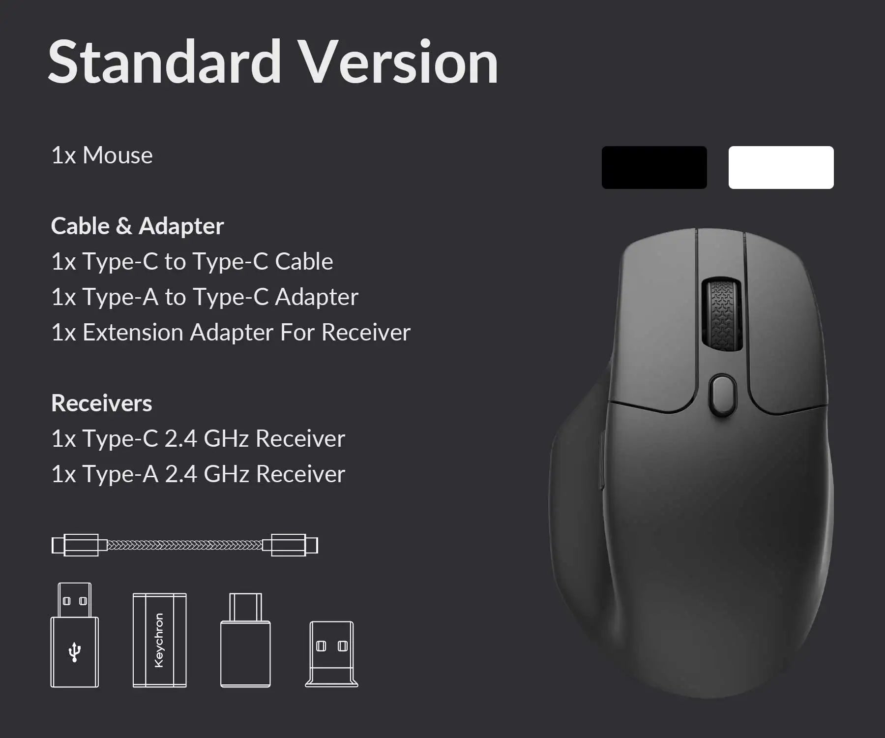 QuanGear M6 Wireless Optical Mouse with 3395 Sensor