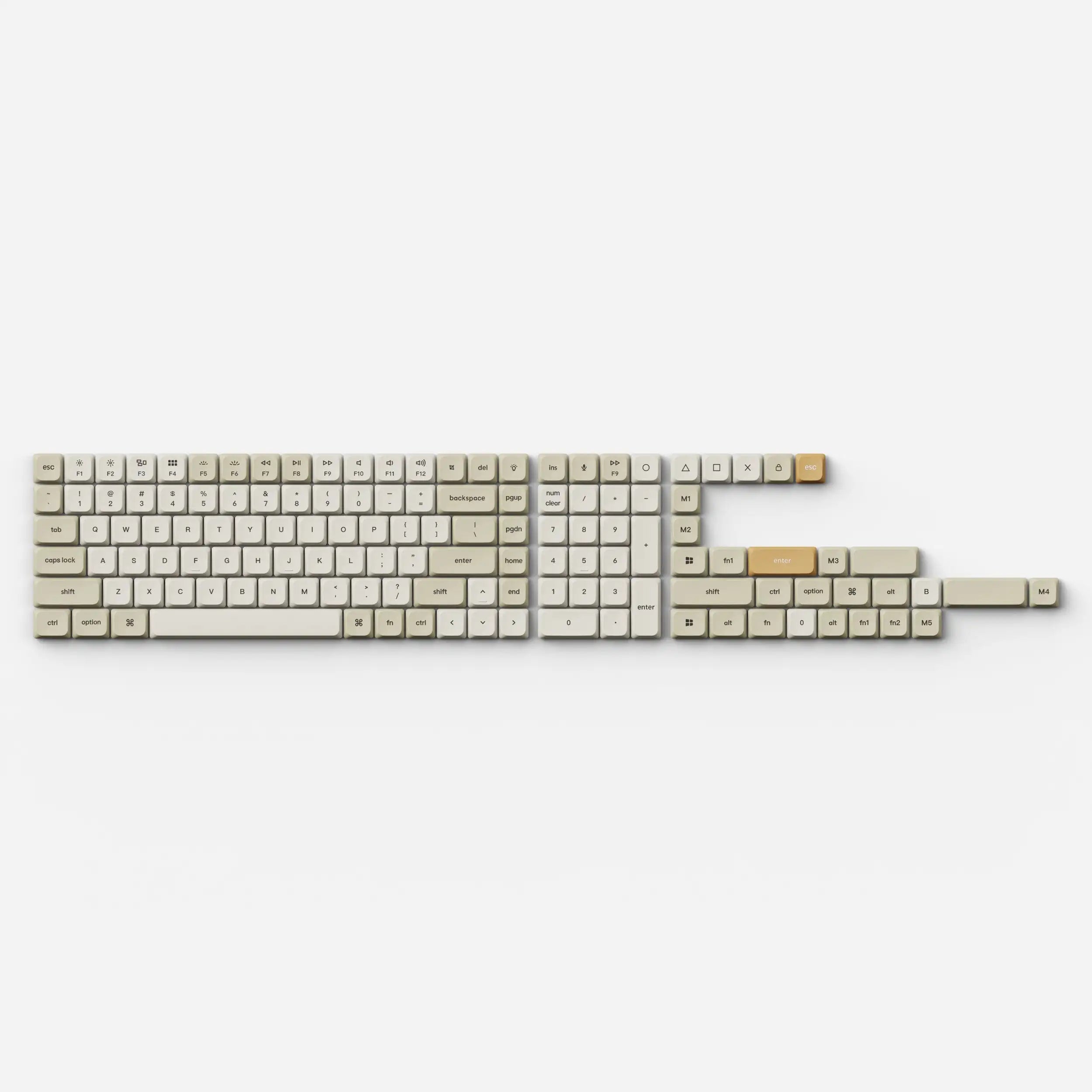 QuanGear Low Profile PBT LSA Keycap Set V2