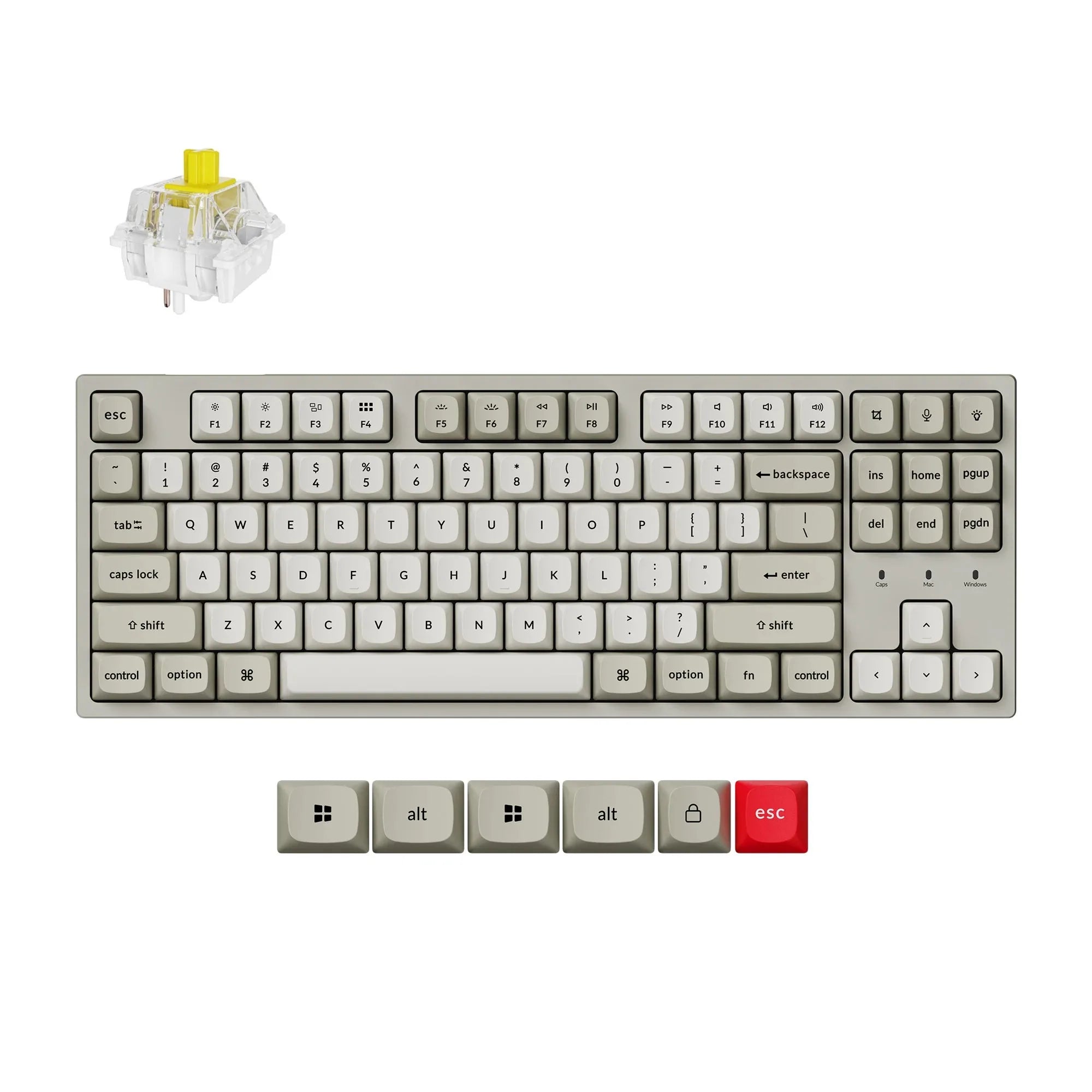 QuanGear C1 Pro Wired TKL Mechanical Keyboard