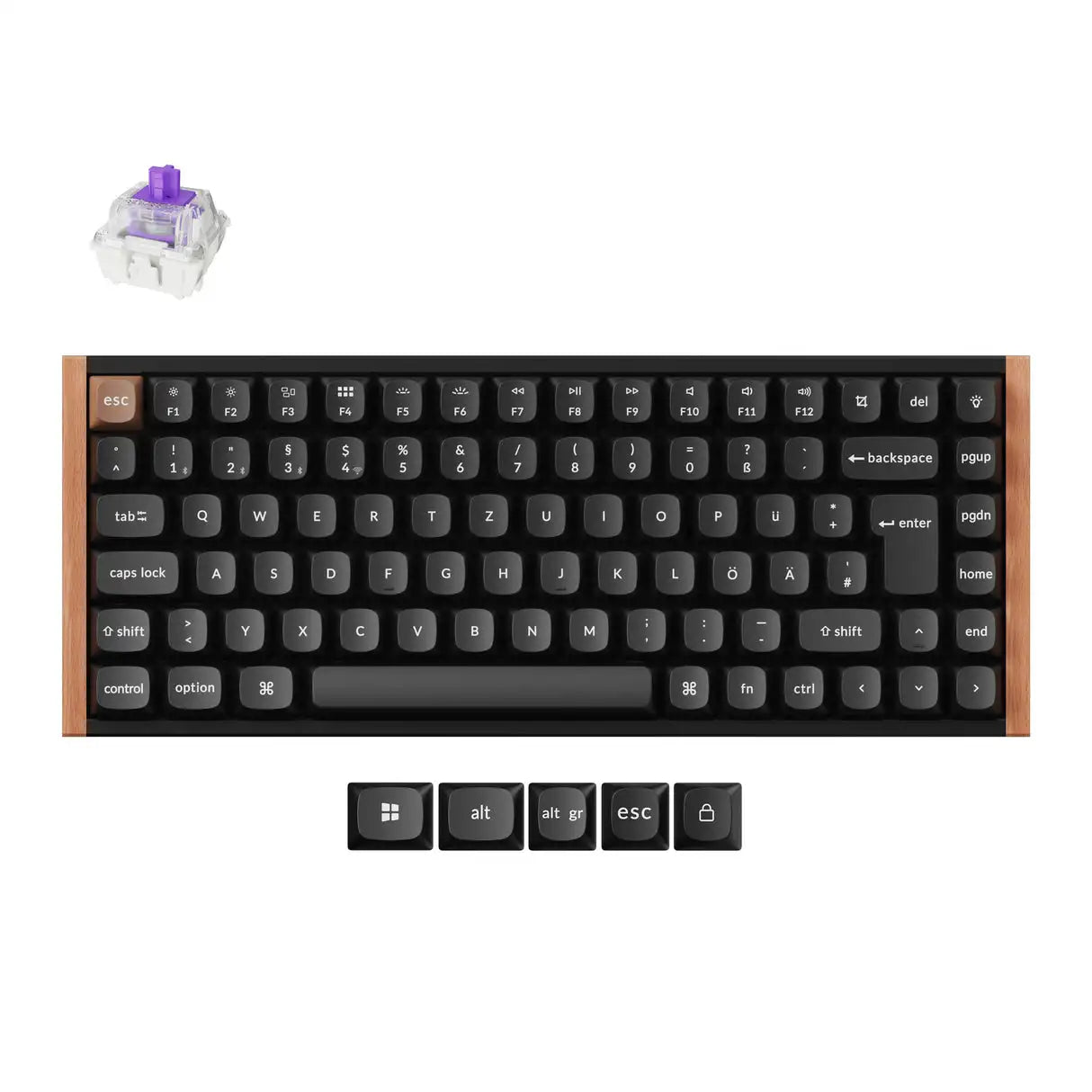 QuanGear K2 HE ISO Wireless Magnetic Switch Keyboard