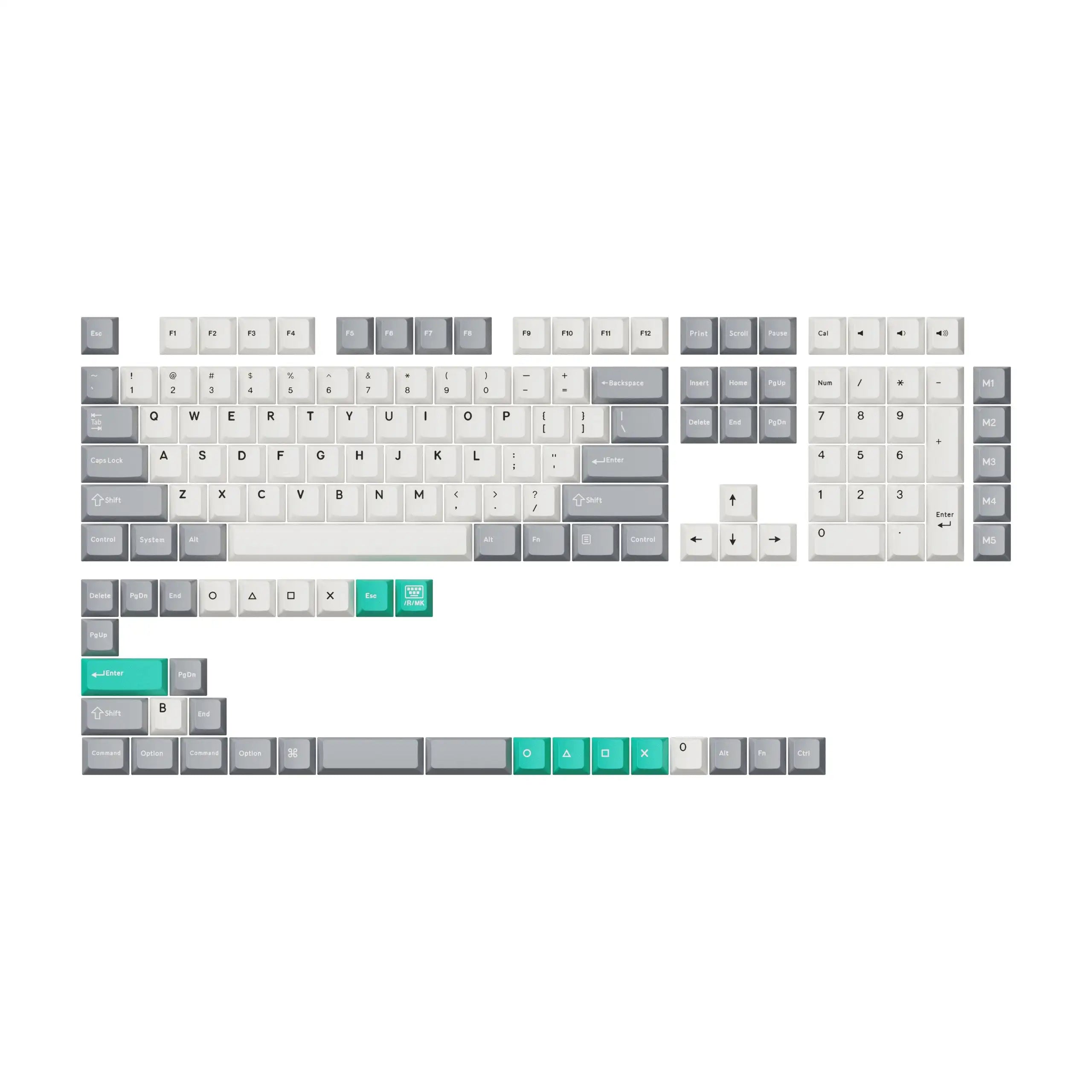 QuanGear Cherry Profile Double-Shot PBT Keycap Set