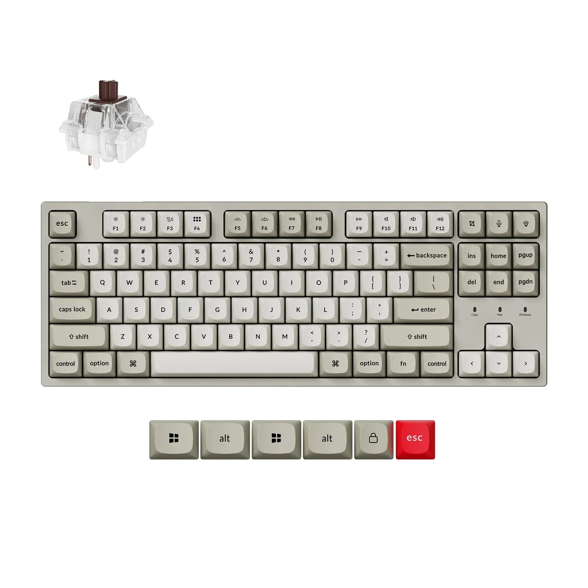 QuanGear C1 Pro Wired TKL Mechanical Keyboard
