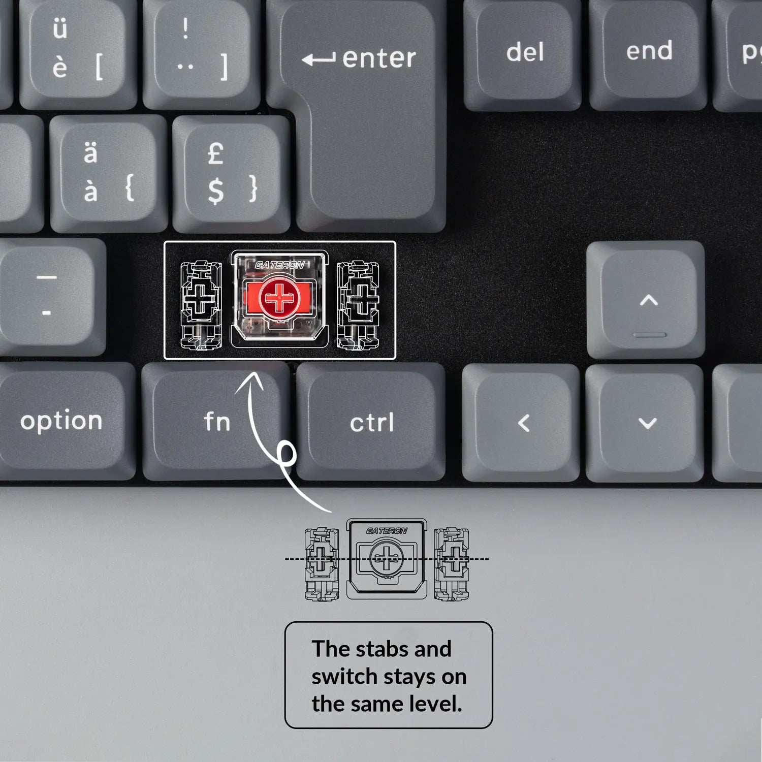 QuanGear K1 Max ISO Wireless Low Profile Mechanical Keyboard