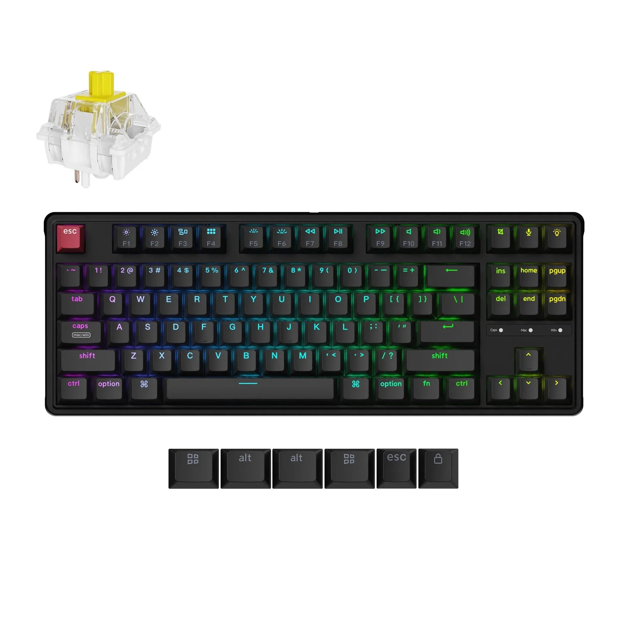 QuanGear C3 Pro Wired RGB Mechanical Keyboard