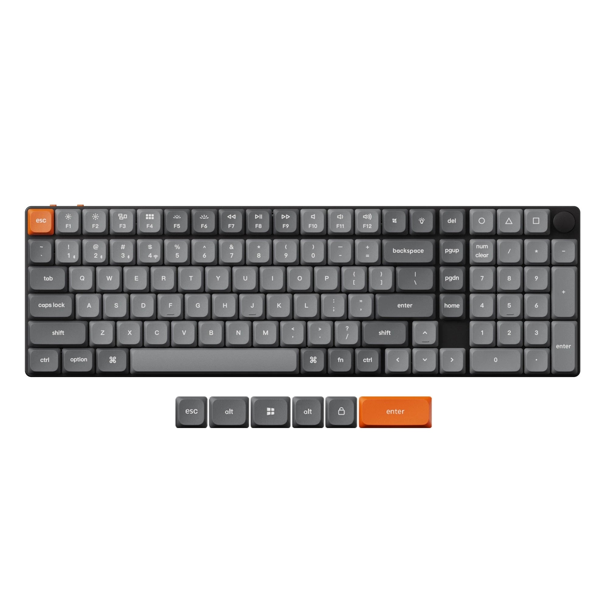 QuanGear K17 Max Wireless Low Profile 96% Mechanical Keyboard