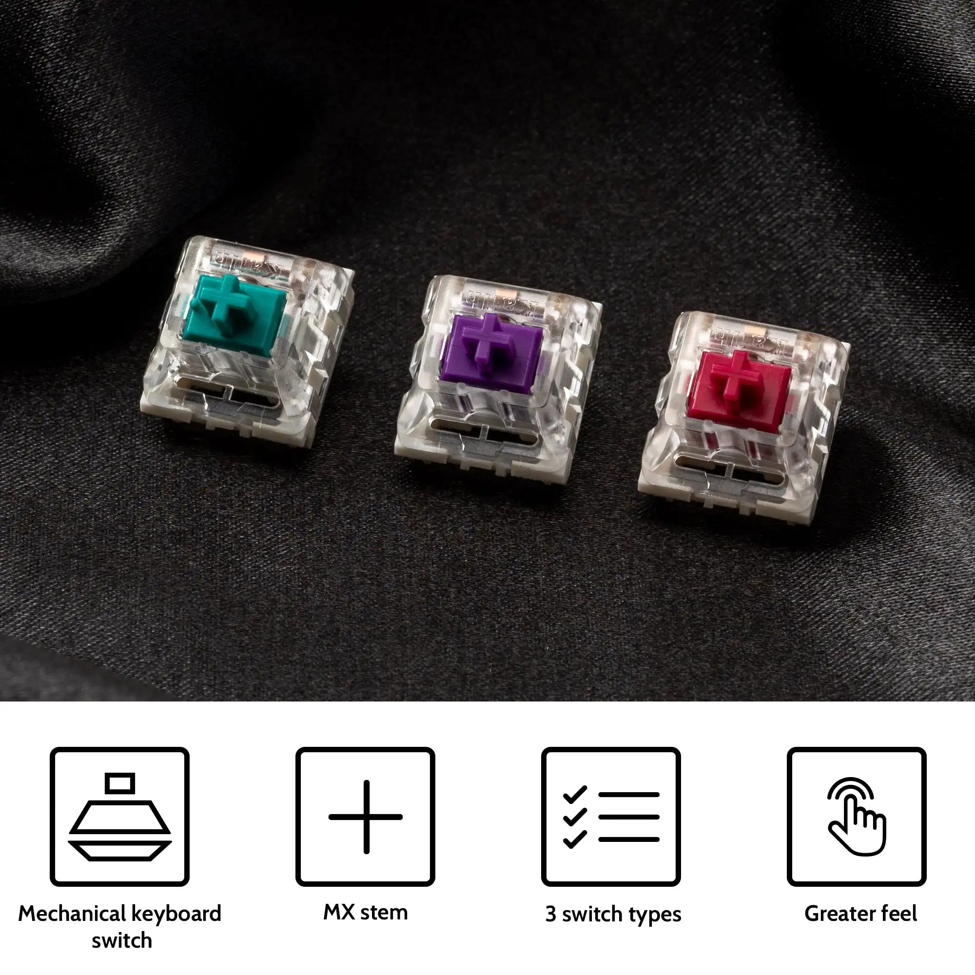 QuanGear Kailh Pro Switch 110 Pcs for Mechanical Keyboard