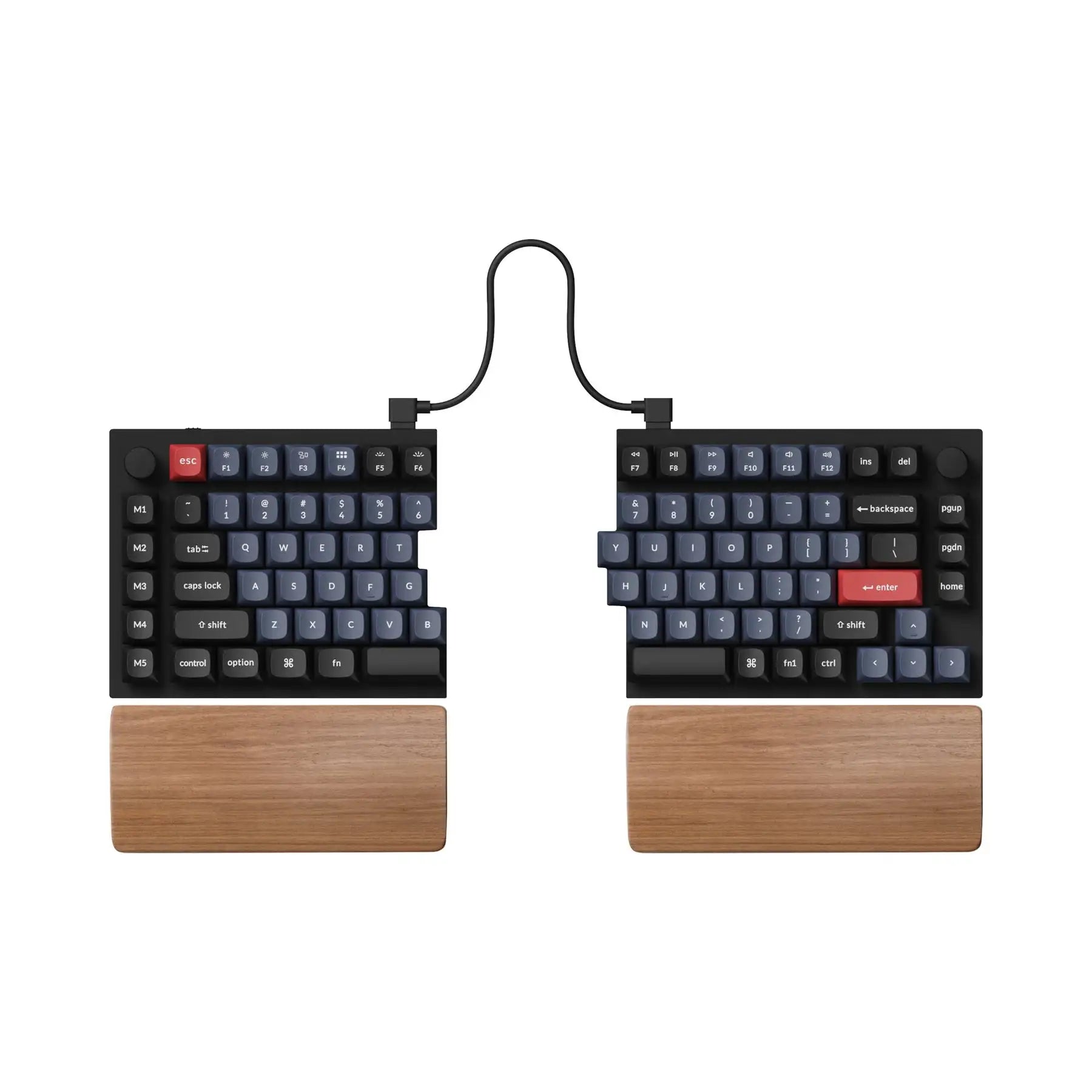 QuanGear Wooden Palm Rest for Mechanical Keyboard