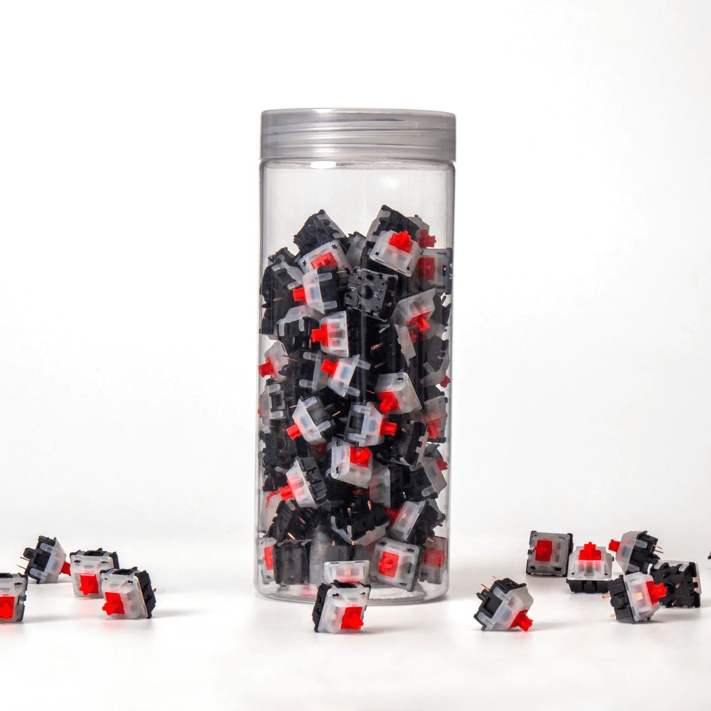 QuanGear Gateron Milky Top Black Bottom Switch 110 Pcs for Mechanical Keyboard