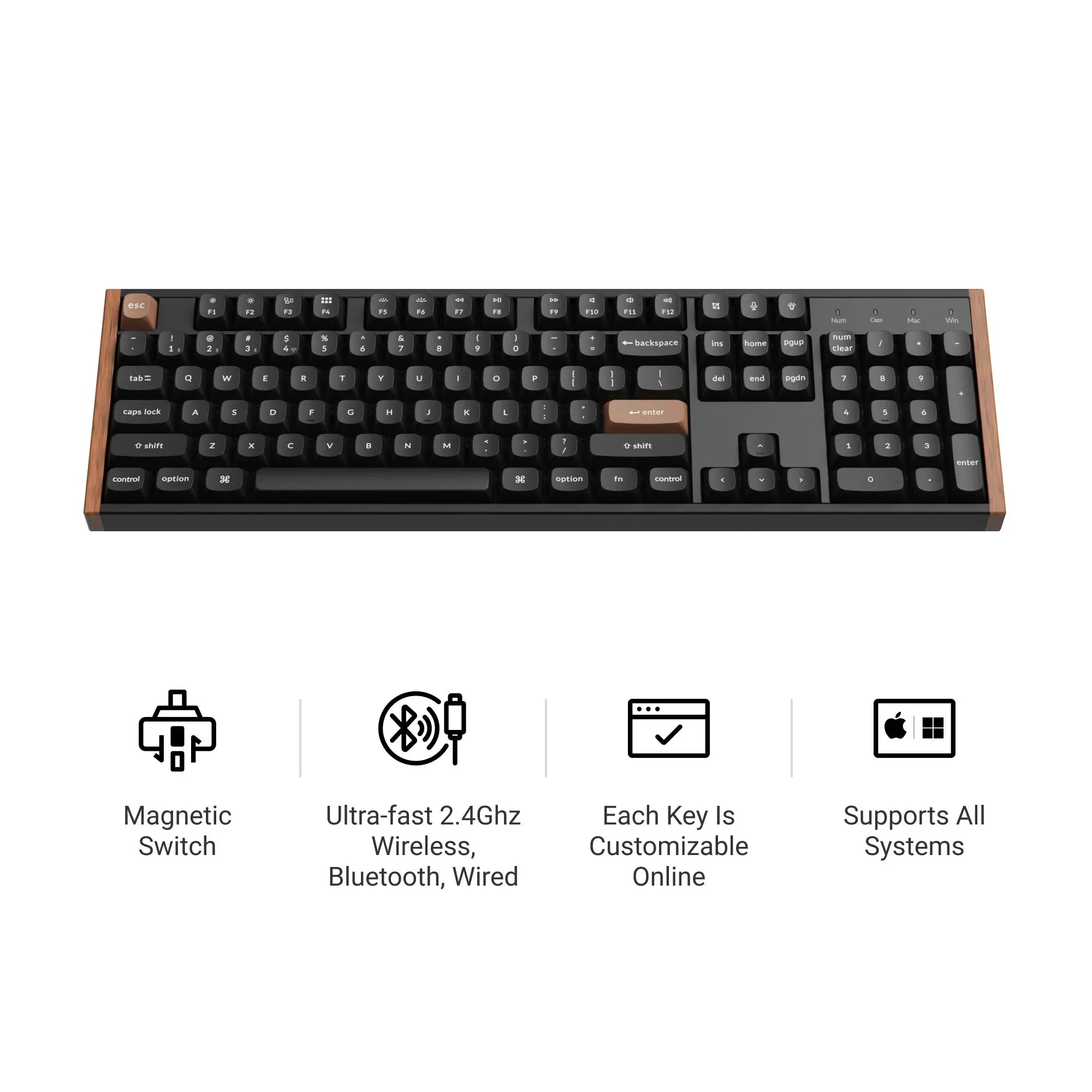 QuanGear K10 HE Wireless Magnetic Switch Keyboard