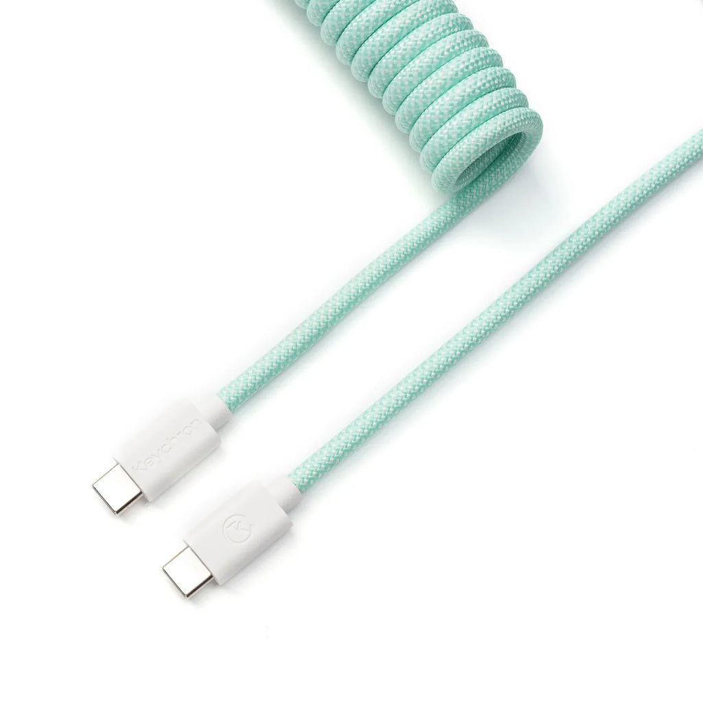 QuanGear Coiled Aviator Type-C Cable for Mechanical Keyboard