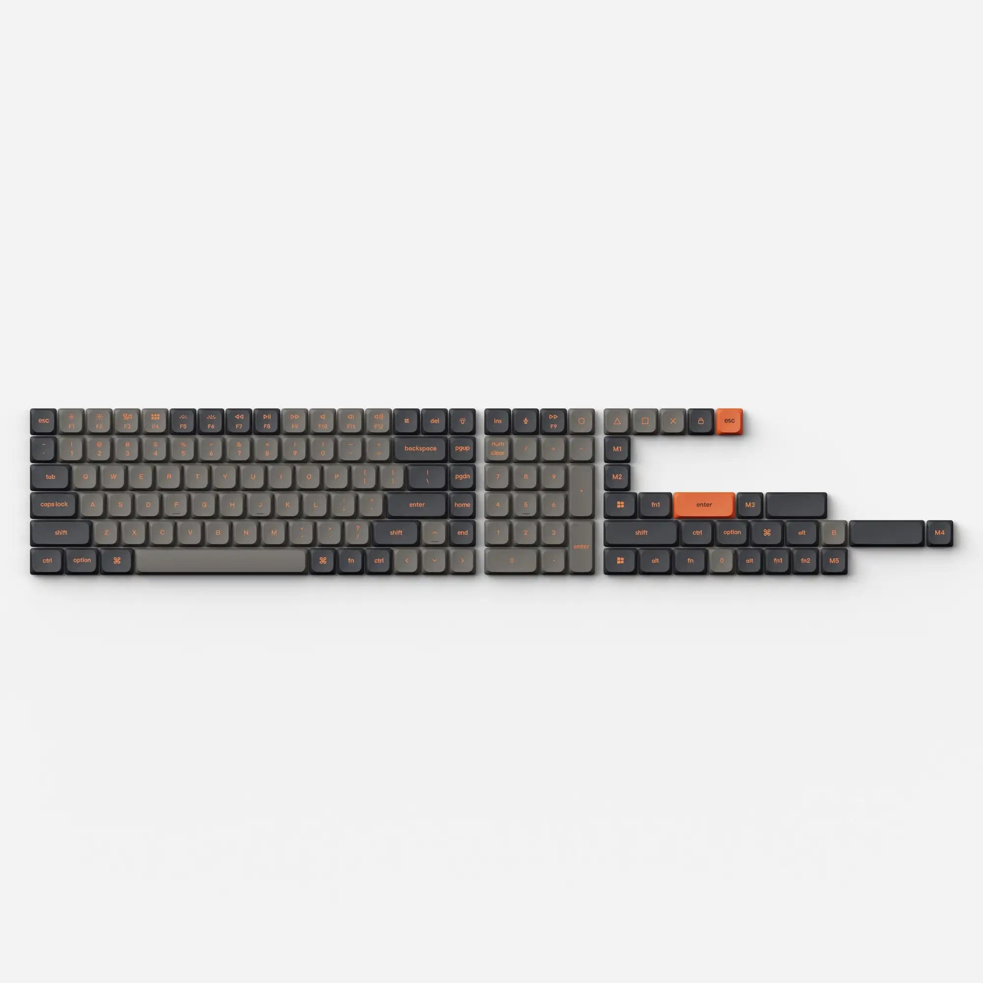QuanGear Low Profile PBT LSA Keycap Set V2