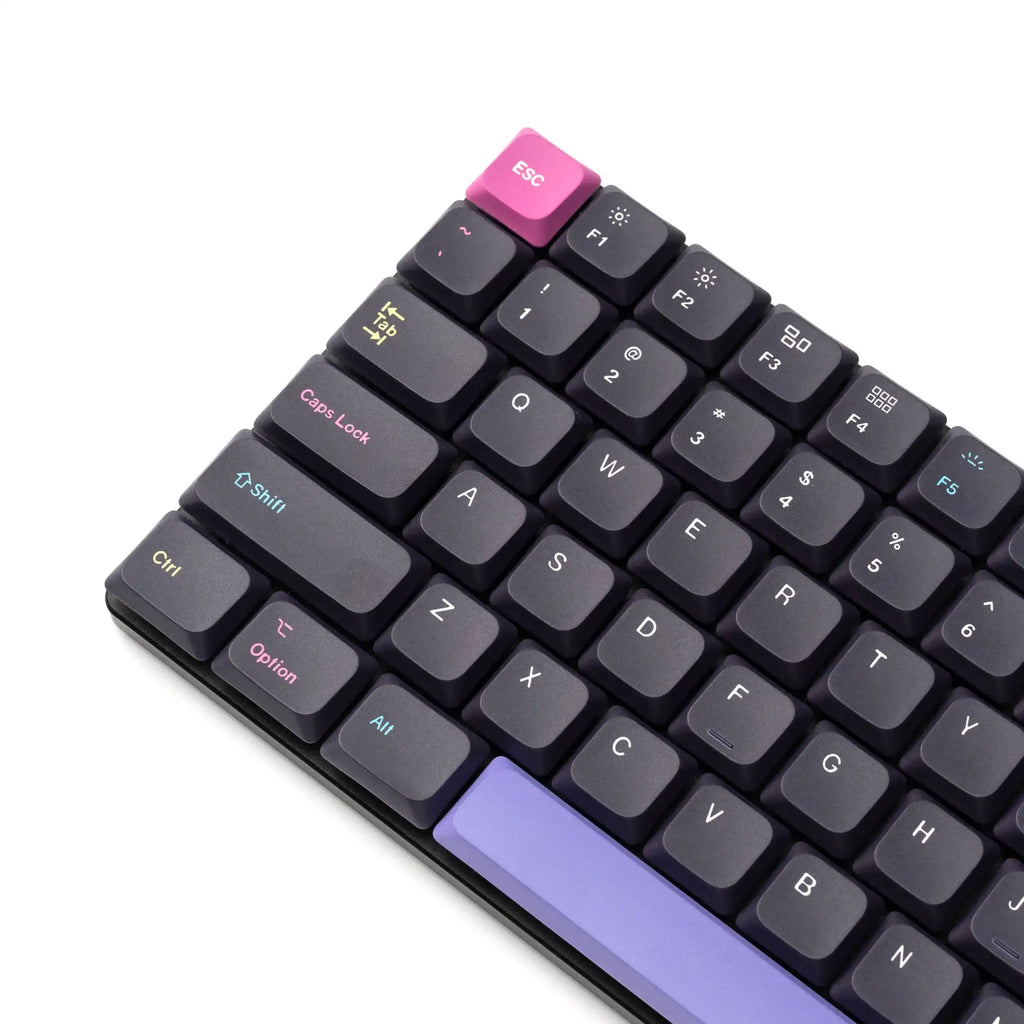 QuanGear Low Profile PBT Keycap Set for Mechanical Keyboard