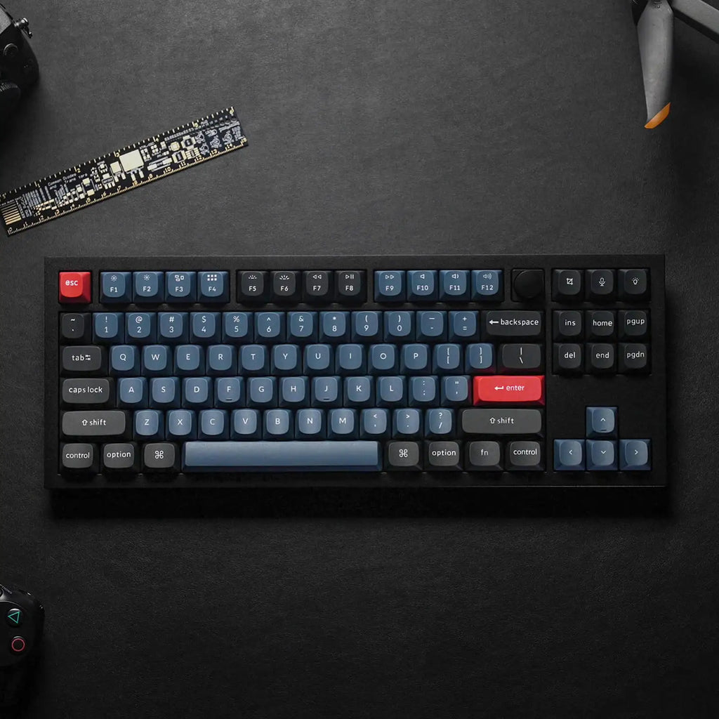 QuanGear Q3 Knob Wired Compact 80% Mechanical Keyboard