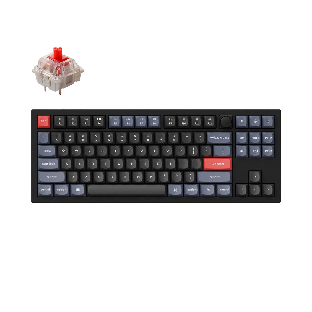 QuanGear Q3 Knob Wired Compact 80% Mechanical Keyboard