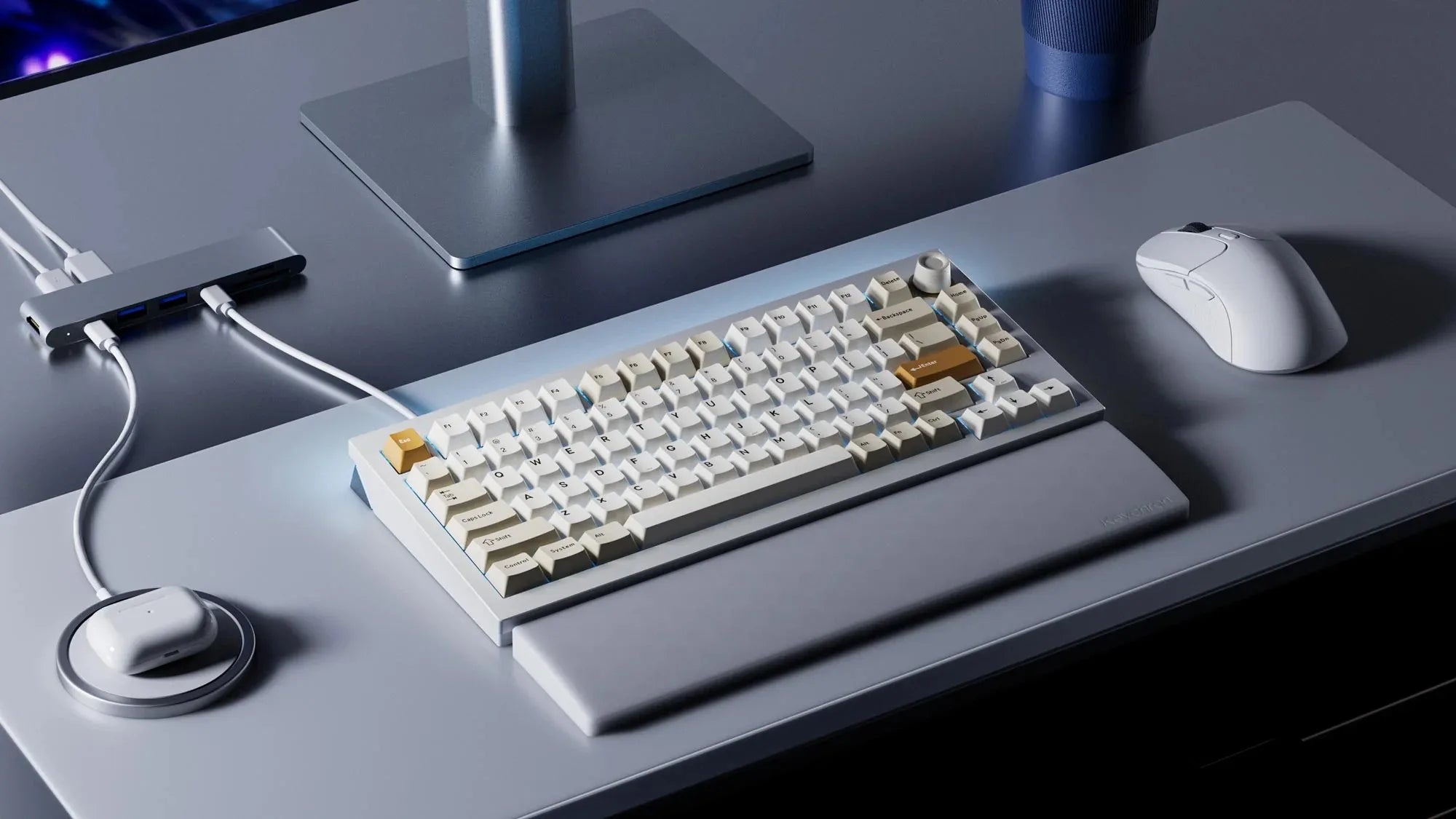 QuanGear L5 HE Wireless Magnetic Aluminum Gaming Keyboard