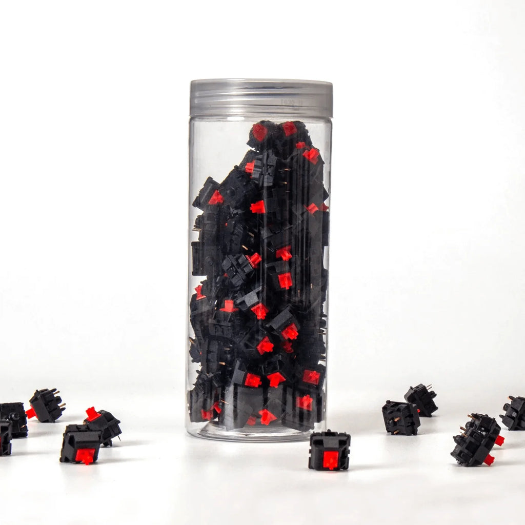QuanGear Gateron Full Black Switch 110 Pcs for Mechanical Keyboard
