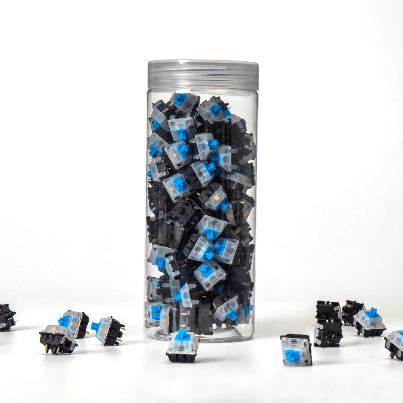 QuanGear Gateron Milky Top Black Bottom Switch 110 Pcs for Mechanical Keyboard