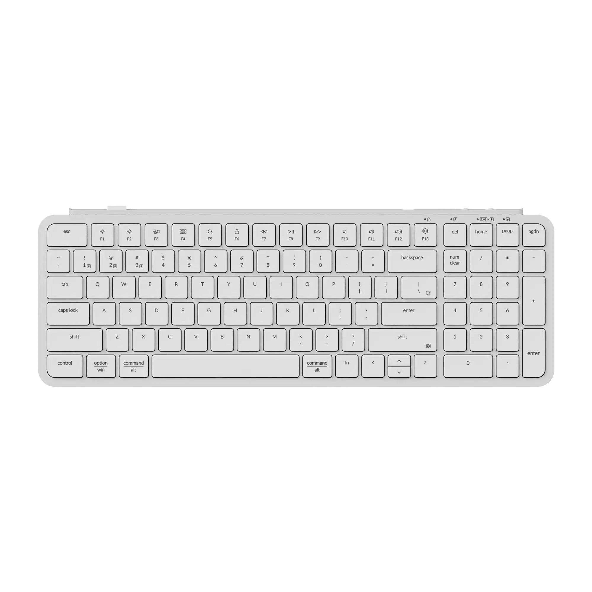 QuanGear B2 Pro Ultra-Slim Wireless Keyboard 98% Layout