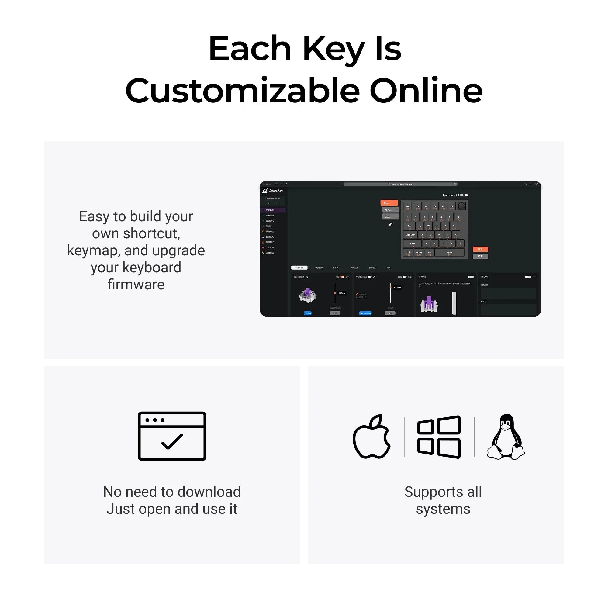 QuanGear L0 HE One-Handed Magnetic Gaming Keyboard
