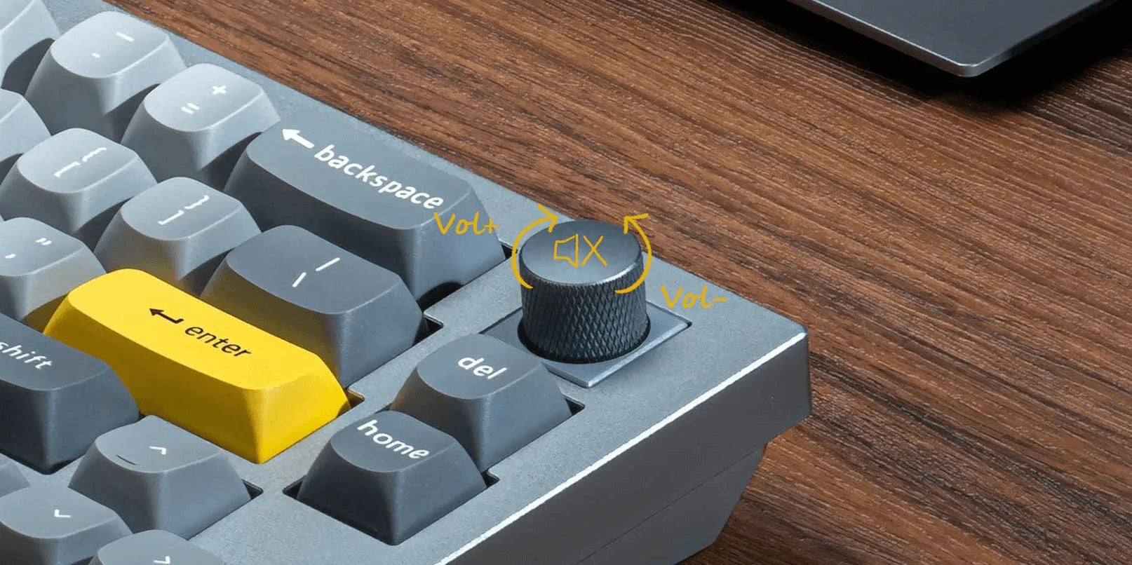 QuanGear Q8 Wired Knob Mechanical Keyboard