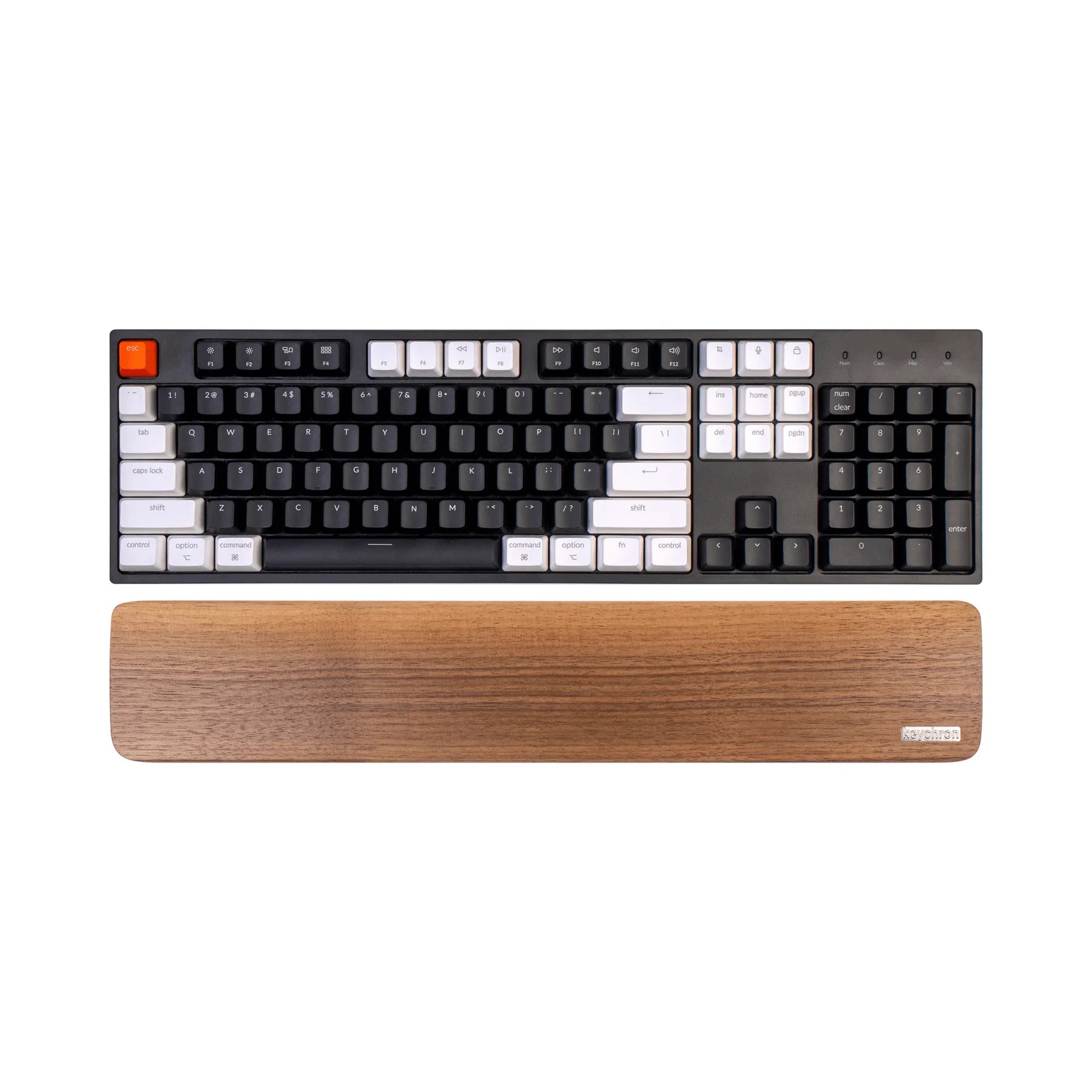 QuanGear Wooden Palm Rest for Mechanical Keyboard