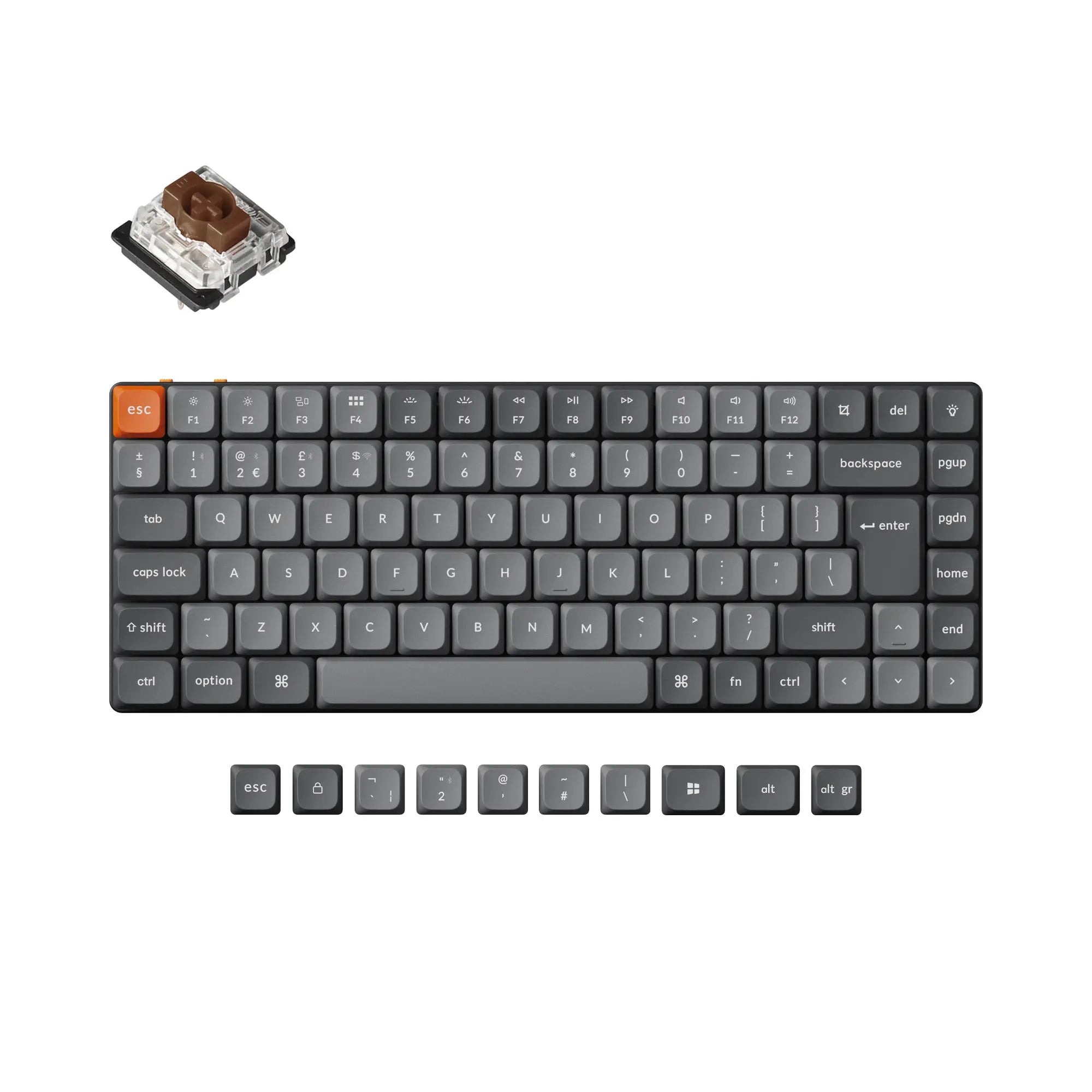 QuanGear K3 Max ISO Wireless Low Profile Mechanical Keyboard