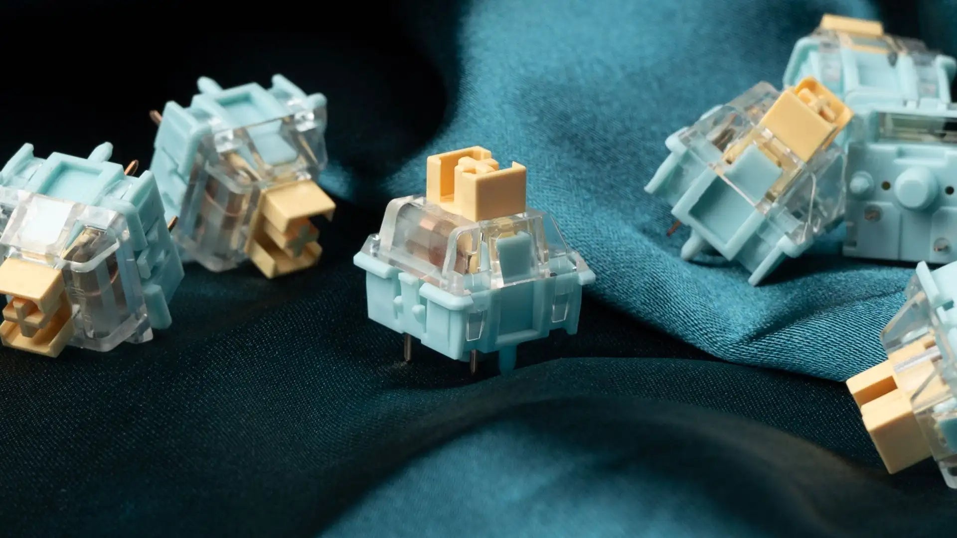 QuanGear Haimu Sea Salt Linear Switch 110 Pcs for Mechanical Keyboard