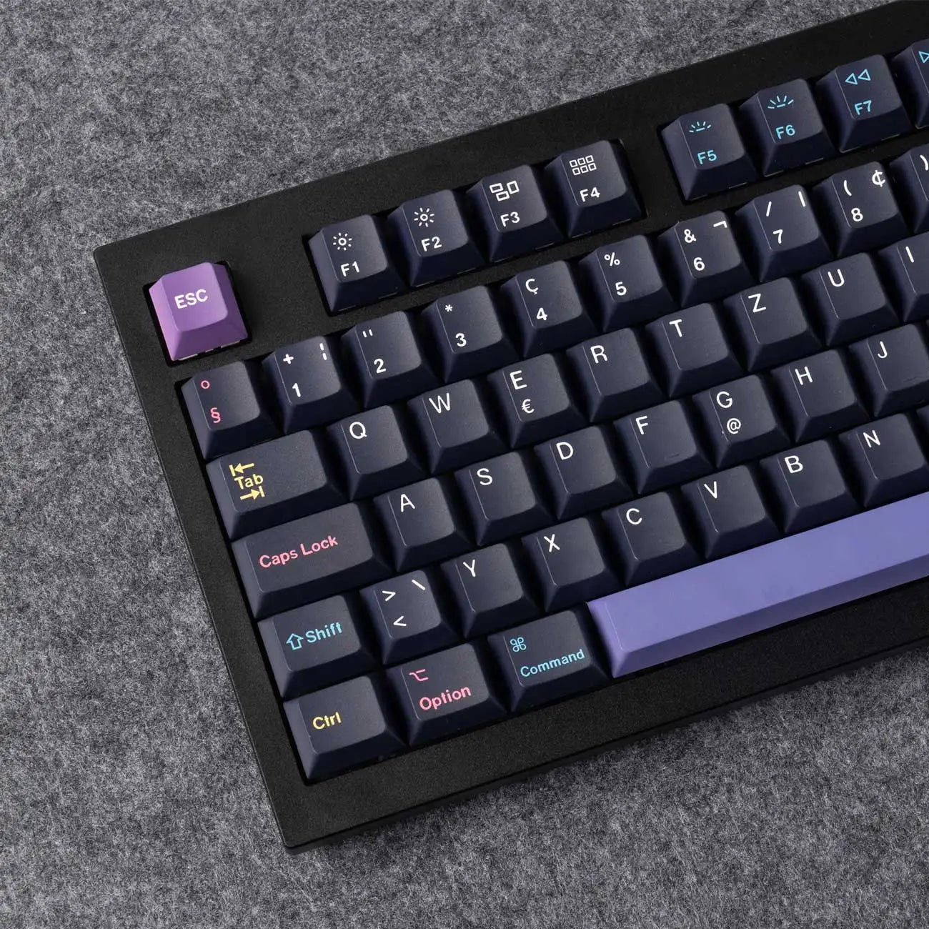 QuanGear ISO Cherry Profile PBT Keycap Set for Mechanical Keyboard