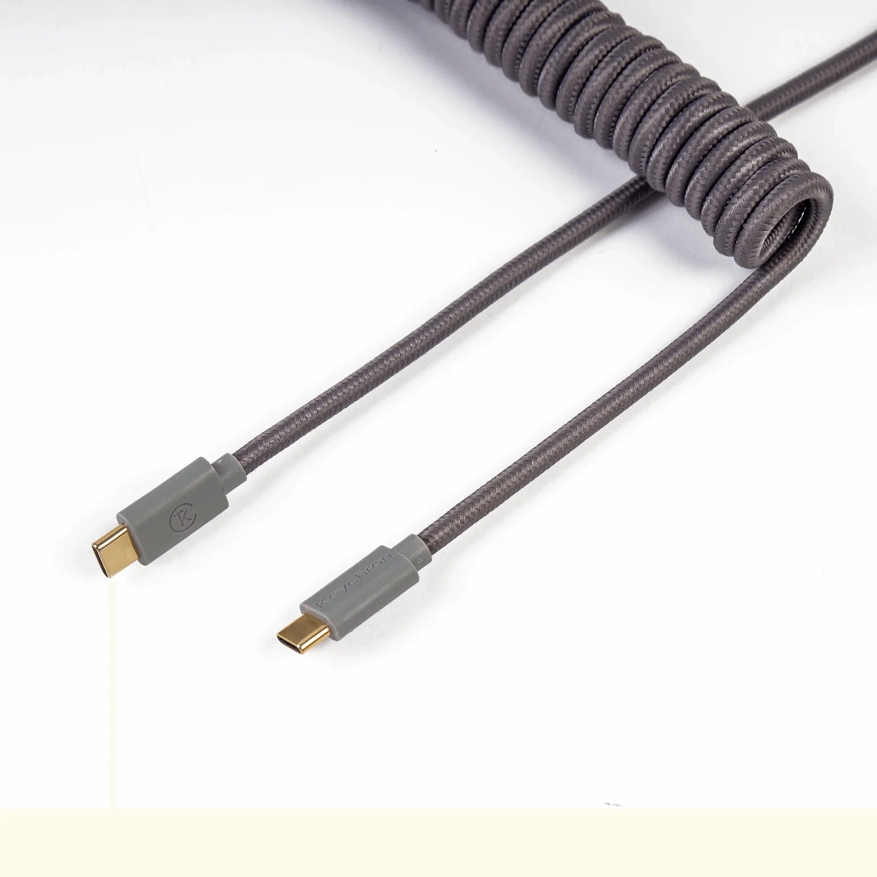 QuanGear Coiled Aviator Cable for Q/V/Low Profile Keyboards