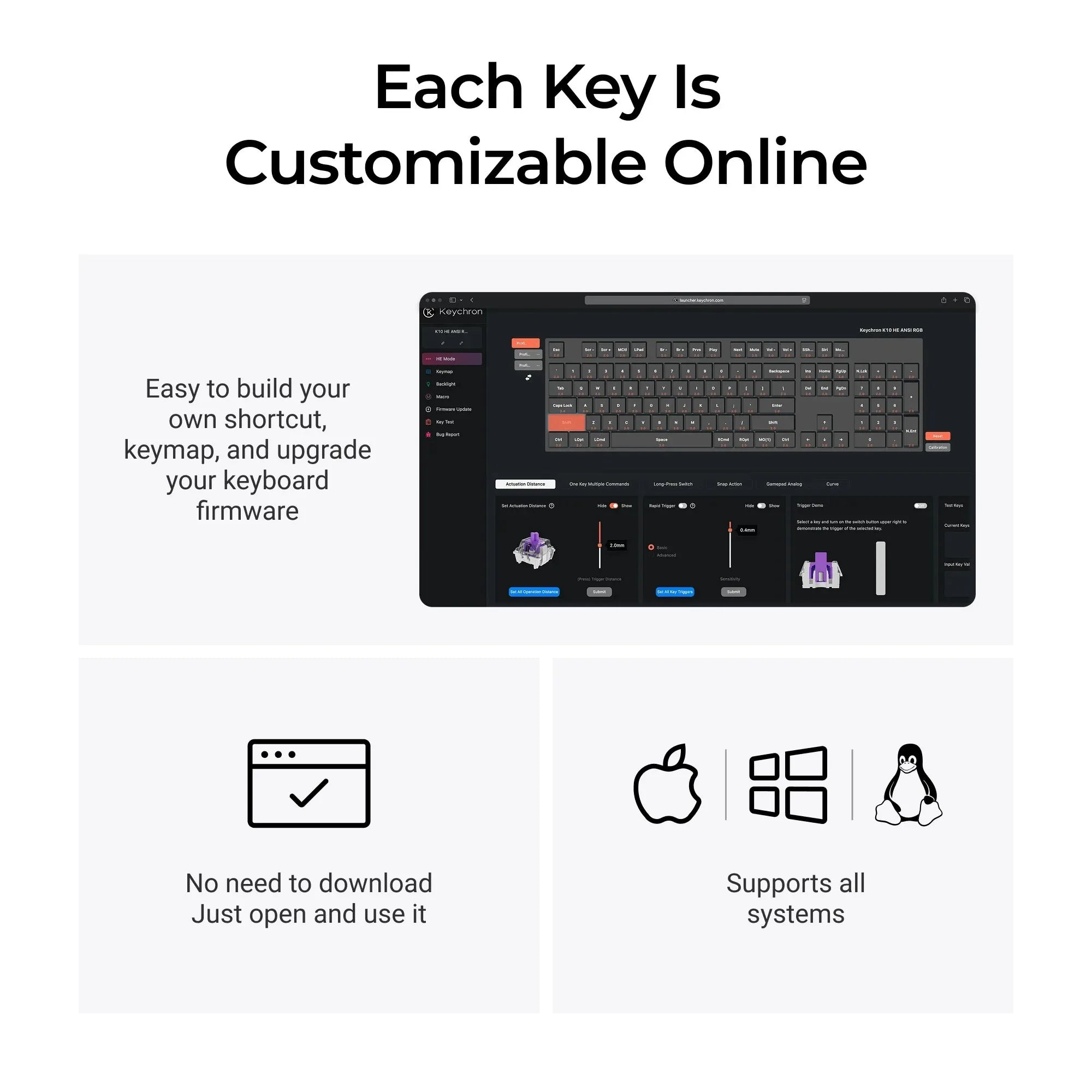 QuanGear K10 HE Wireless Magnetic Switch Keyboard