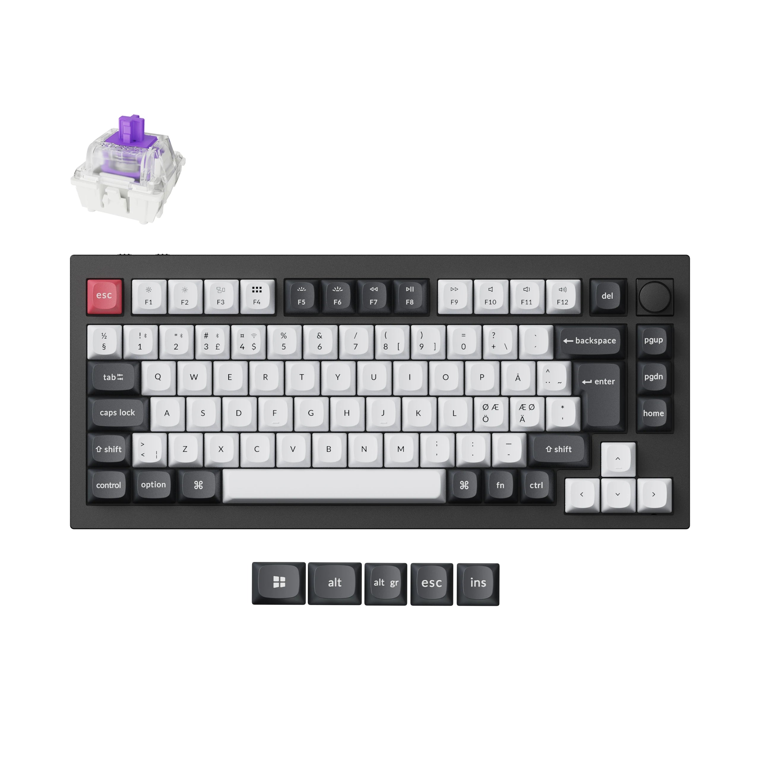 QuanGear Q1 HE ISO Wireless Magnetic Switch Keyboard