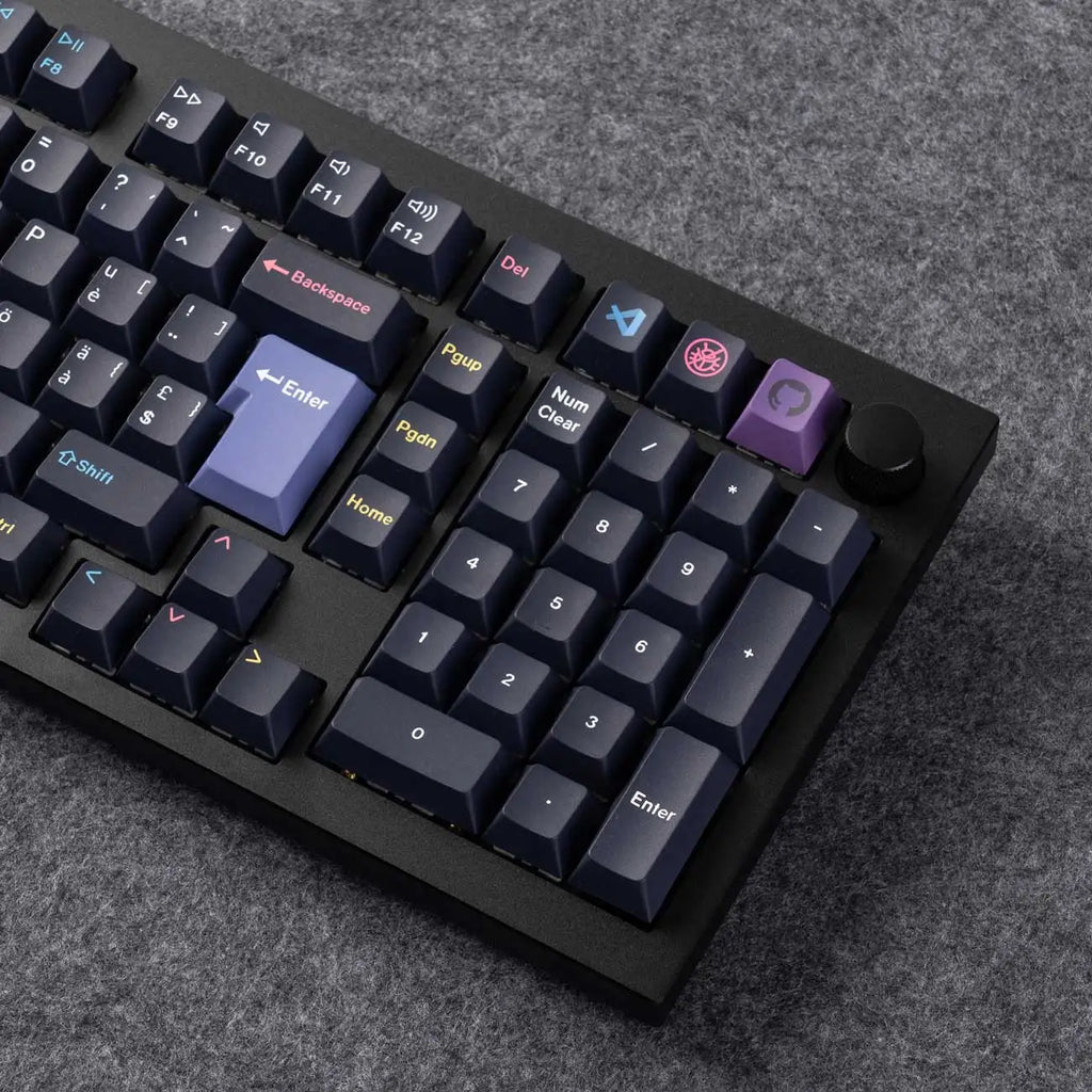 QuanGear ISO Cherry Profile PBT Keycap Set for Mechanical Keyboard