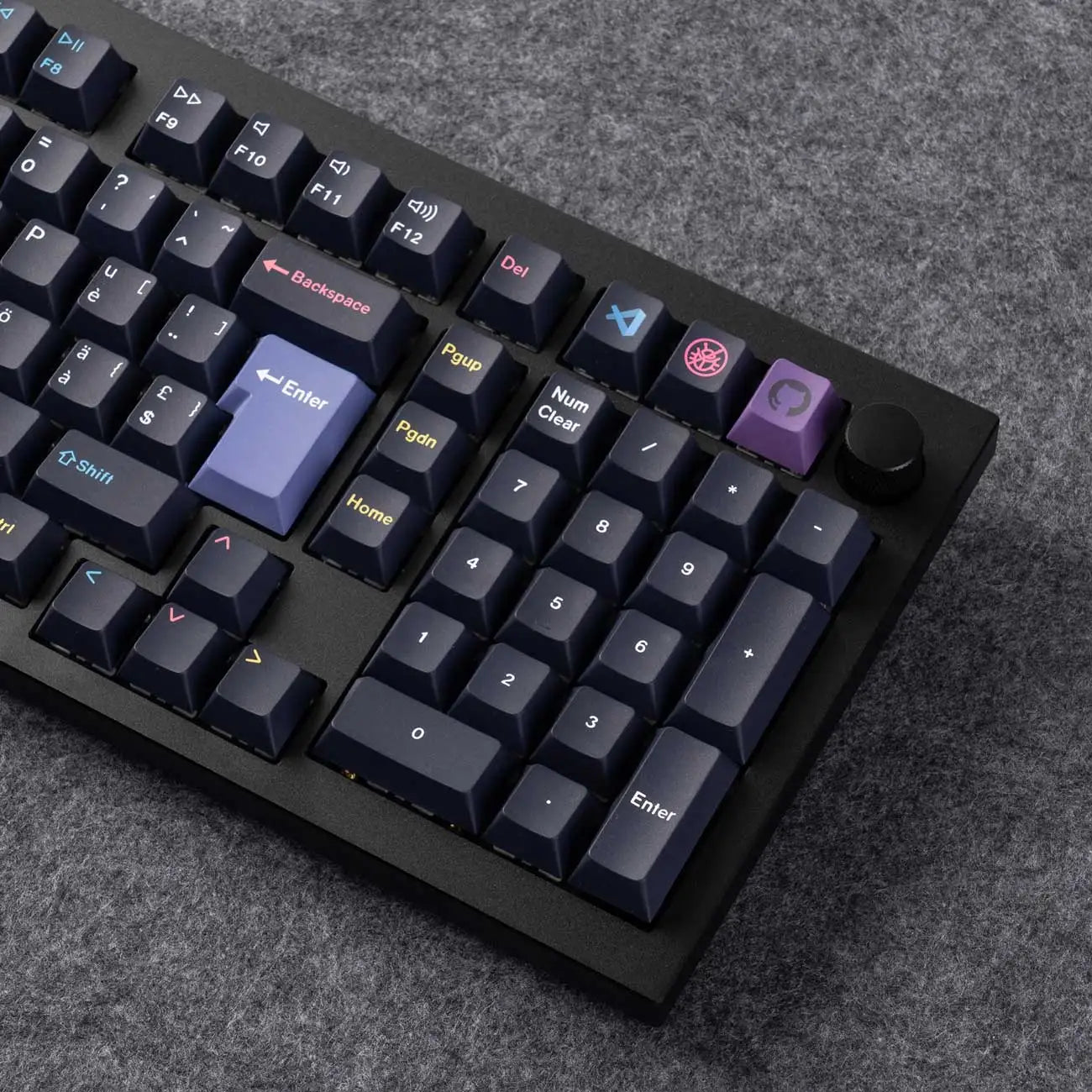 QuanGear ISO Cherry Profile PBT Keycap Set for Mechanical Keyboard