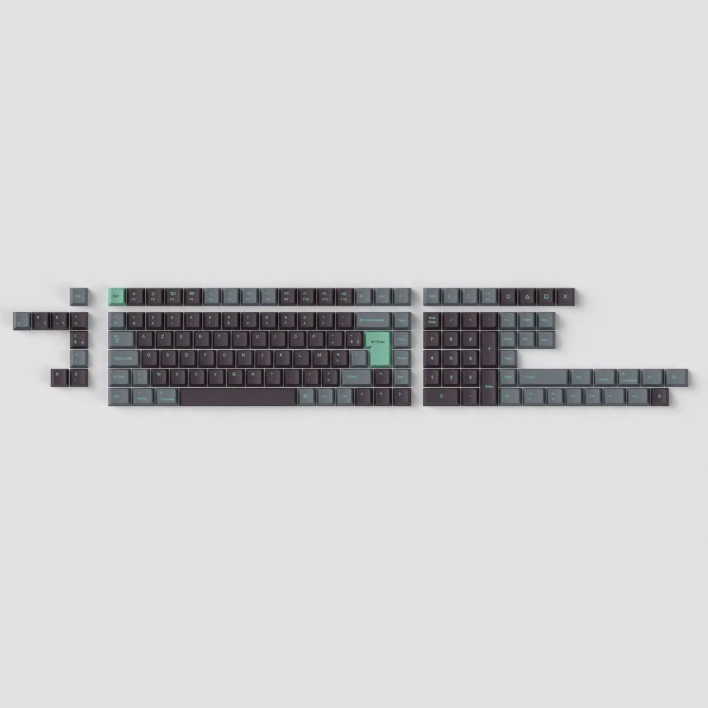 QuanGear ISO Cherry Profile PBT Keycap Set Hacker Mint