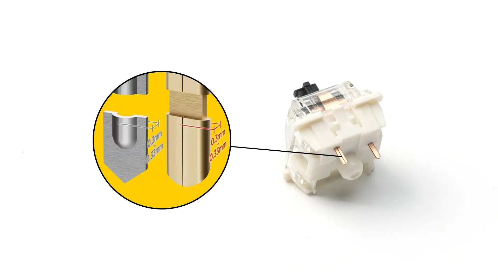 QuanGear G Pro 3.0 Switch 110 Pcs for Mechanical Keyboard