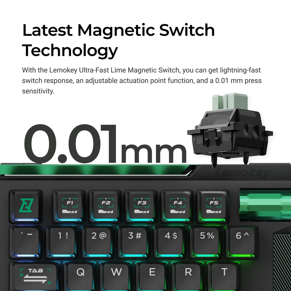 QuanGear L0 HE One-Handed Magnetic Gaming Keyboard