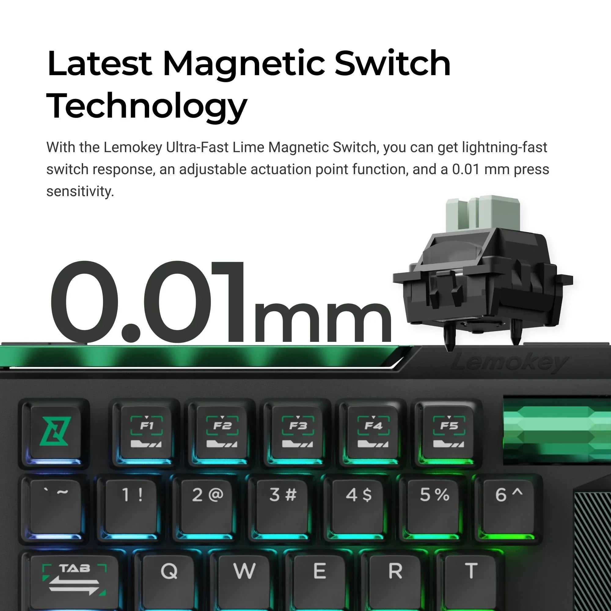 QuanGear L0 HE One-Handed Magnetic Gaming Keyboard