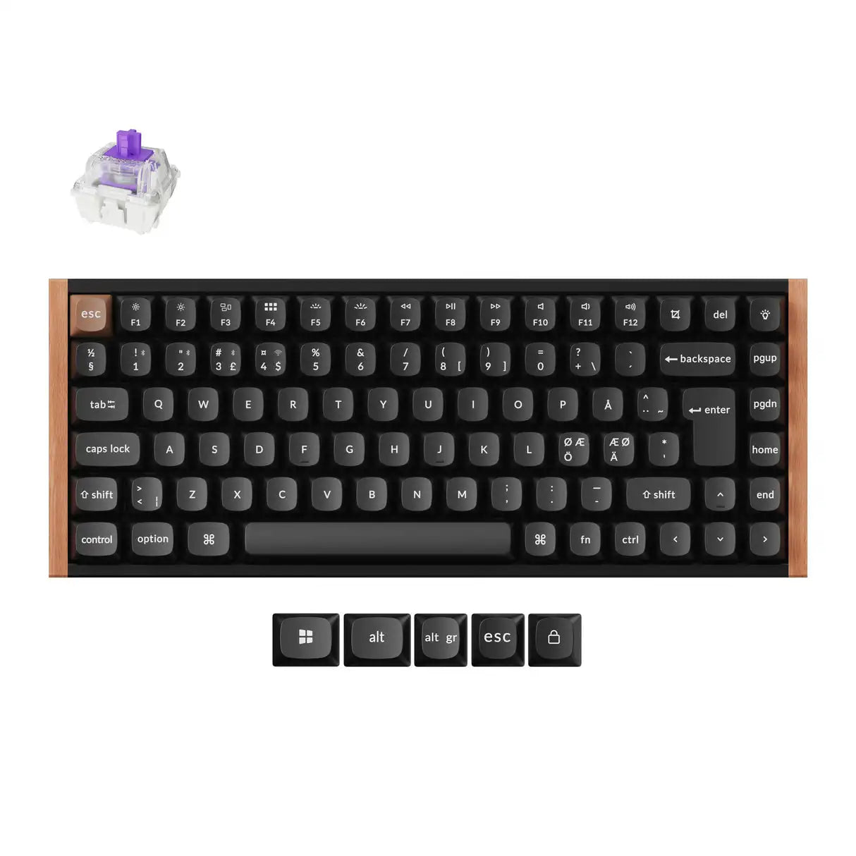 QuanGear K2 HE ISO Wireless Magnetic Switch Keyboard