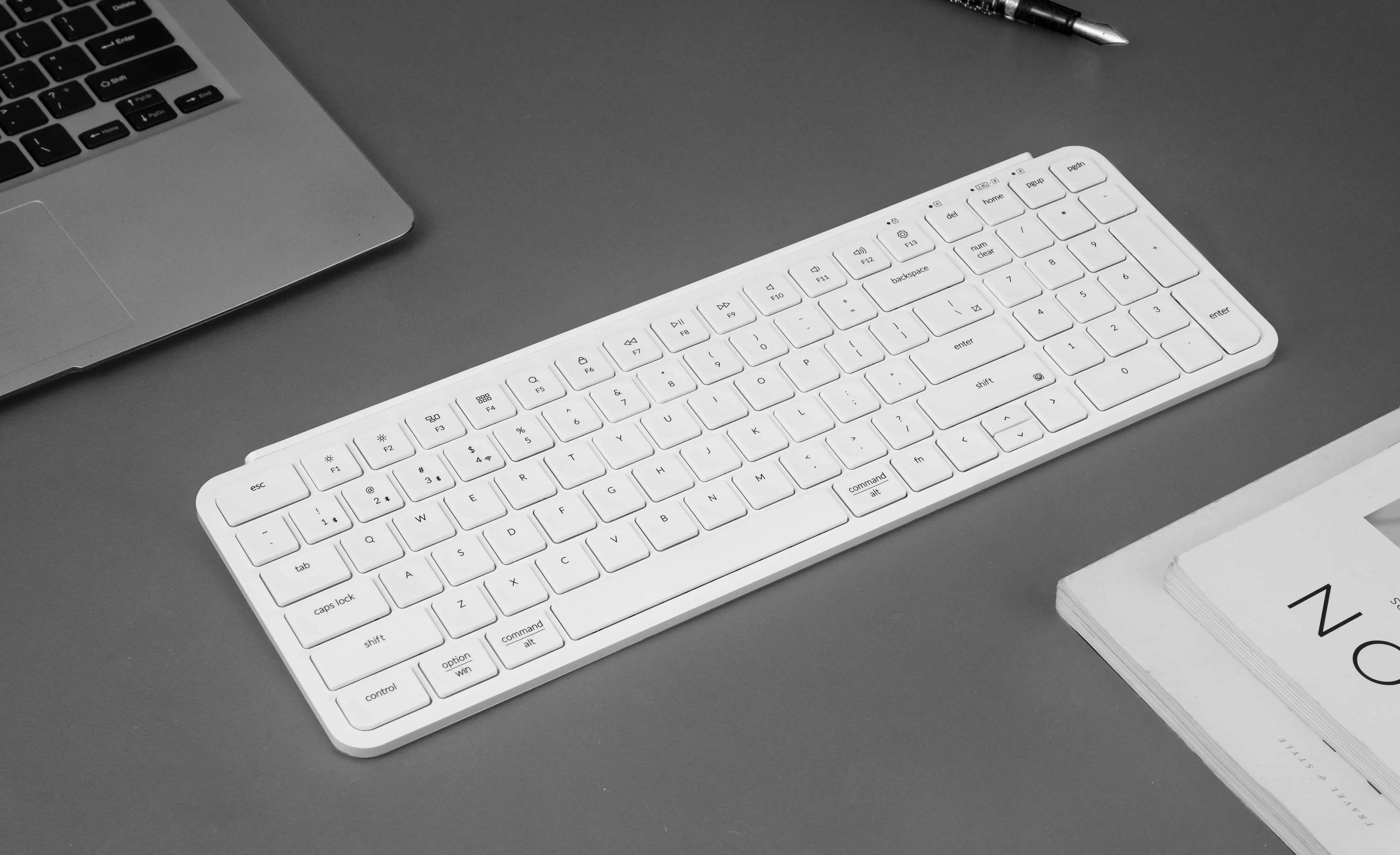 QuanGear B2 Pro Ultra-Slim Wireless Keyboard 98% Layout
